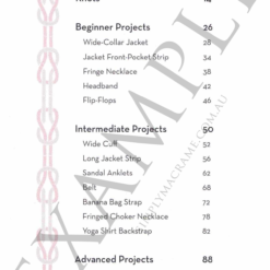 Macrame Couture Contents Page